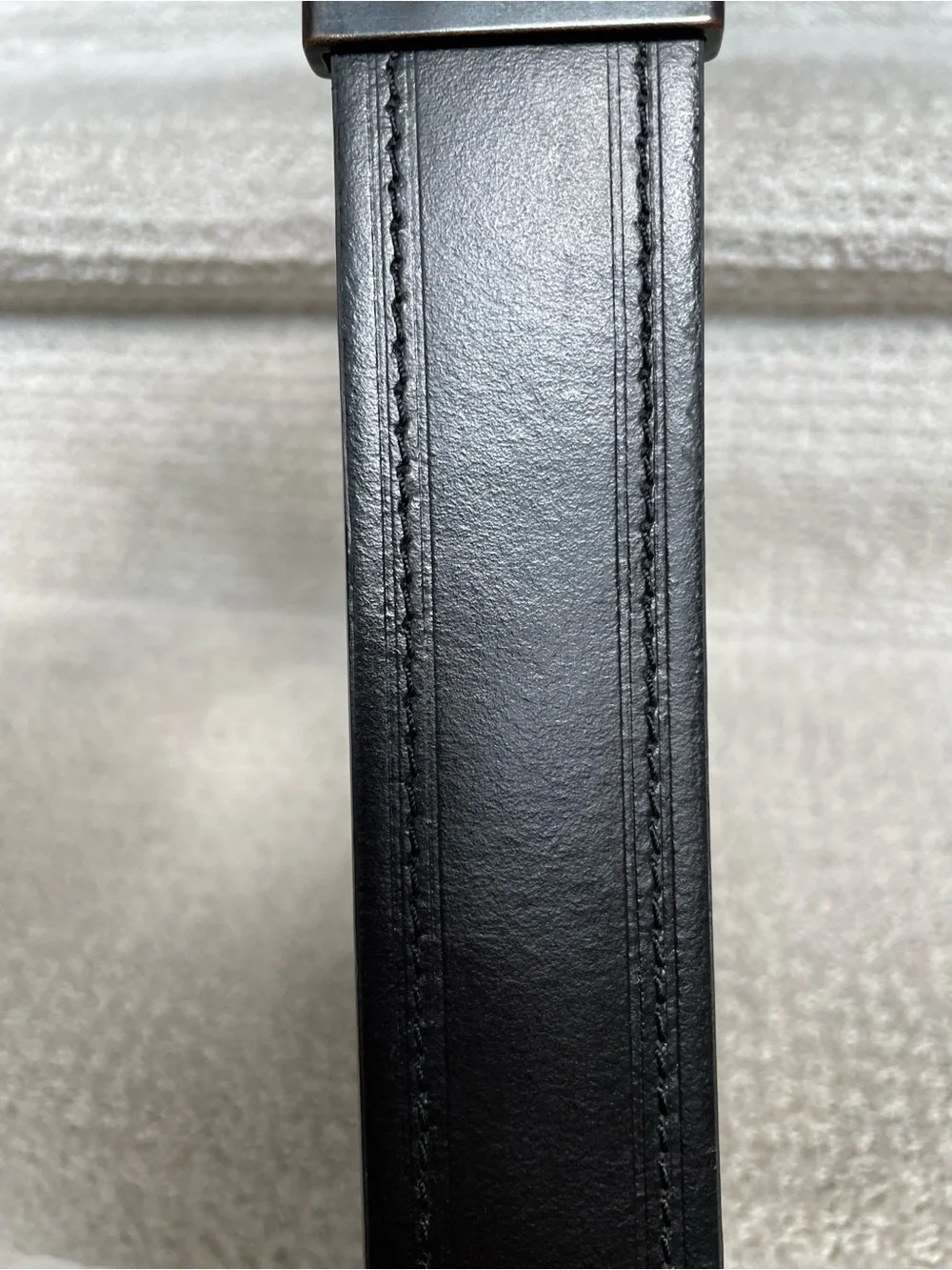 Columbia Men’s Leather Top Black Brown Reversible Belt Size Medium 34-36